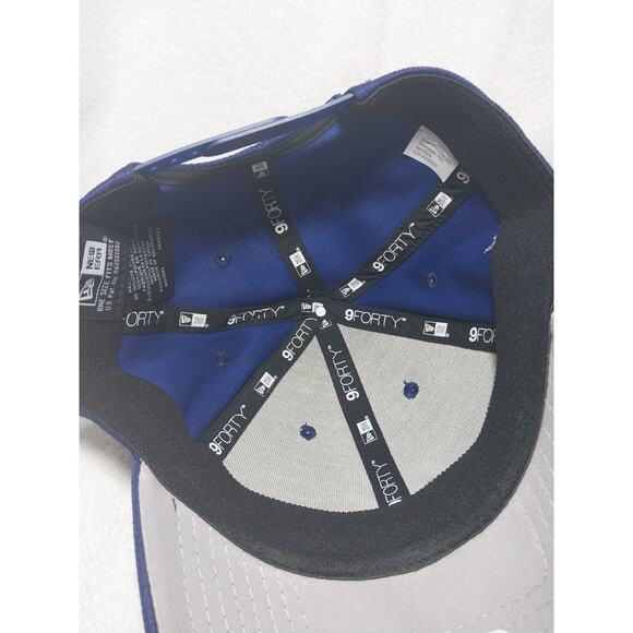 New Era Hat Cap Snapback Stretch Blue White Adult Embroidered Casual Golfer 99 - Picture 4 of 4